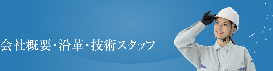 会社概要・沿革・技術スタッフ